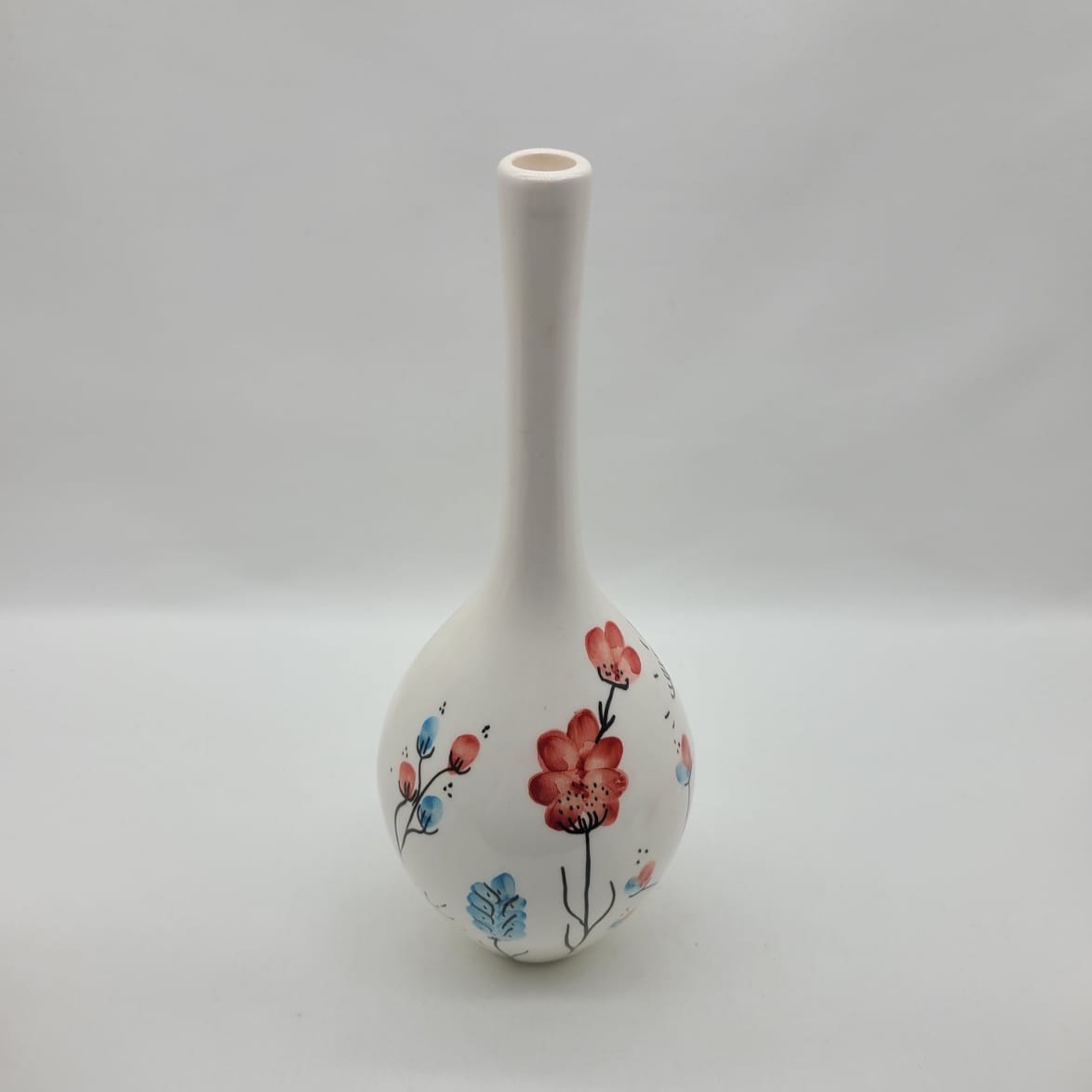 RedFlowerceramicwithbluebranches-Large
